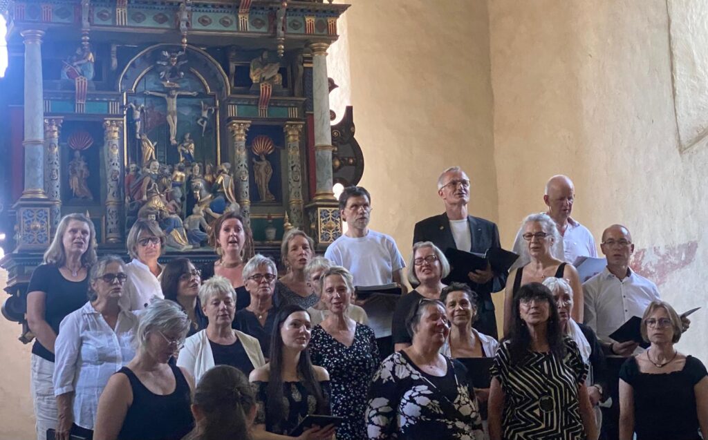 Singkreis Altes Gemeindehaus Strasburg beim Chortreffen in Hetzdorf